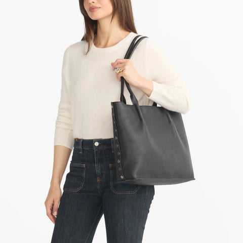 Hammitt Oliver Zip Tote Black/Gunmetal