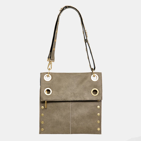 Hammitt Montana Reversible Large Crossbody Black/Pewter/Brushed Gold