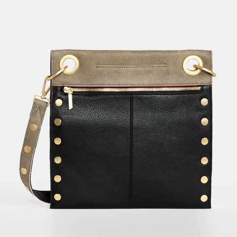 Hammitt Montana Reversible Large Crossbody Black/Pewter/Brushed Gold