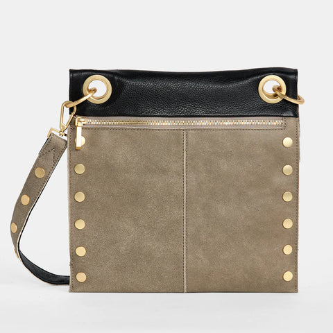 Hammitt Montana Reversible Large Crossbody Black/Pewter/Brushed Gold