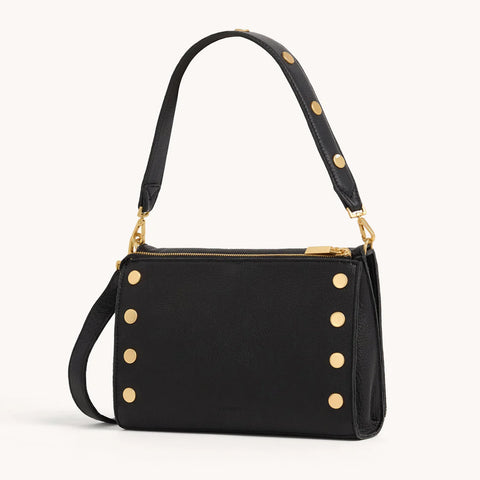 Hammitt Montana Clutch Small Black/Brushed Gold