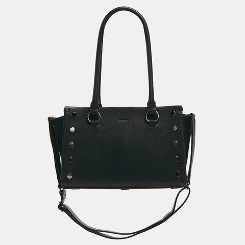 Hammitt Allen Medium Shoulder Bag Black/Gunmetal