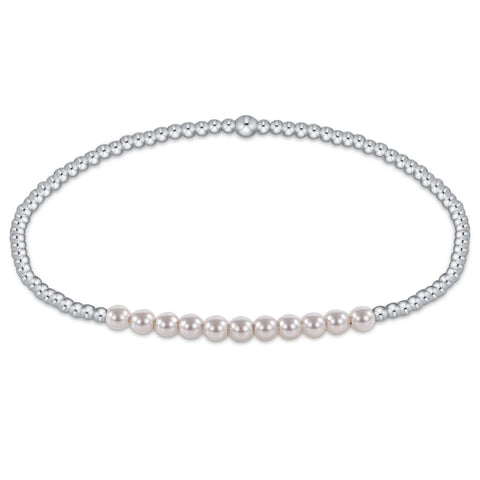 enewton sterling bliss 2mm bead bracelet - pearl