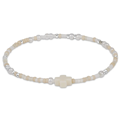 enewton hope unwritten sterling signature cross bracelet - call me on my shellphone