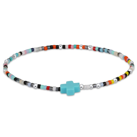enewton hope unwritten sterling signature cross bracelet - hot mess