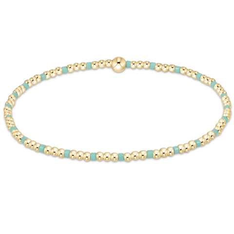 enewton hope sincerity pattern 2mm bead bracelet - mint