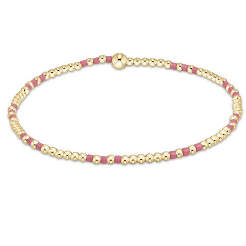enewton hope joy pattern 2mm bead bracelet - bright pink