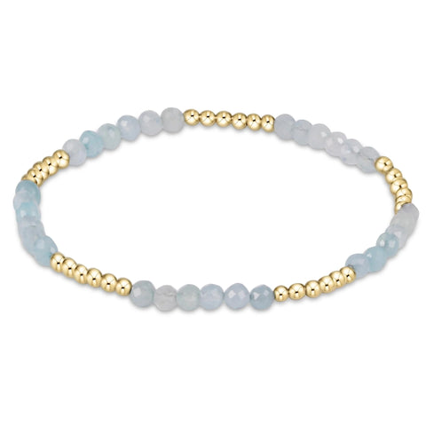 enewton blissful pattern 2.5mm bead bracelet - aquamarine