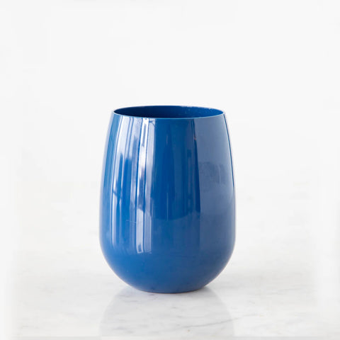 Hester & Cook Navy Stemless Wine Symglass