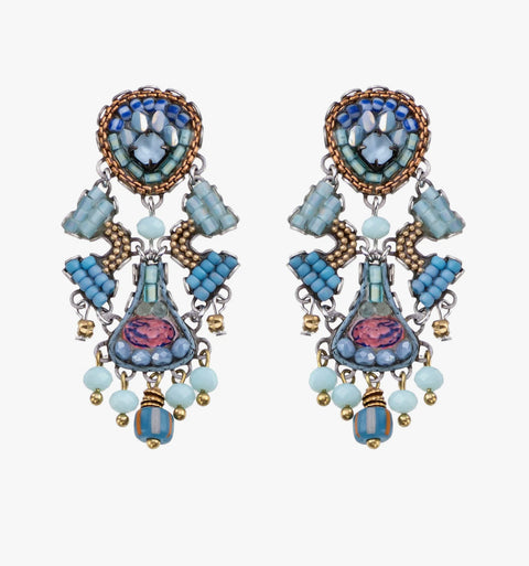 Ayala Bar Blue Bird Crow Earrings