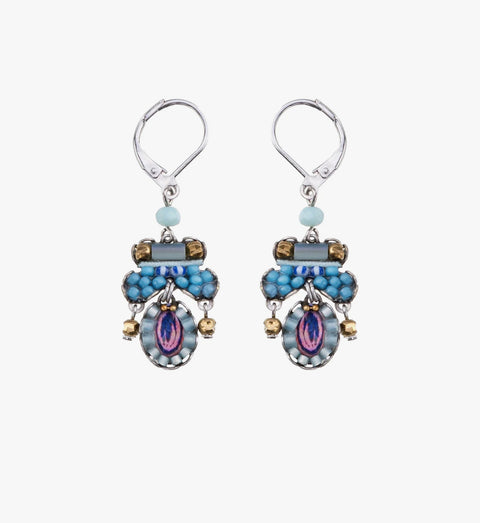 Ayala Bar Blue Bird Peacock Earrings