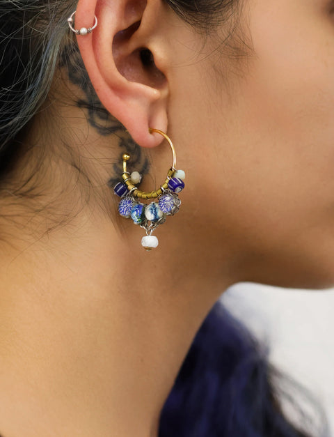 Ayala Bar Fresh Waters Nieves Hoop Earrings