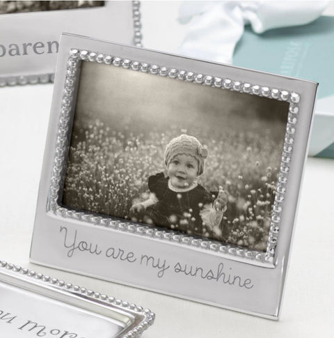 Mariposa You Are My Sunshine Beaded 4x6 Frame