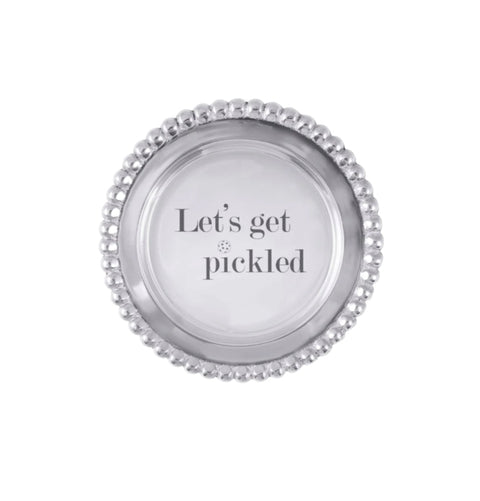 Mariposa Let’s Get Pickled Beaded Wine Coaster