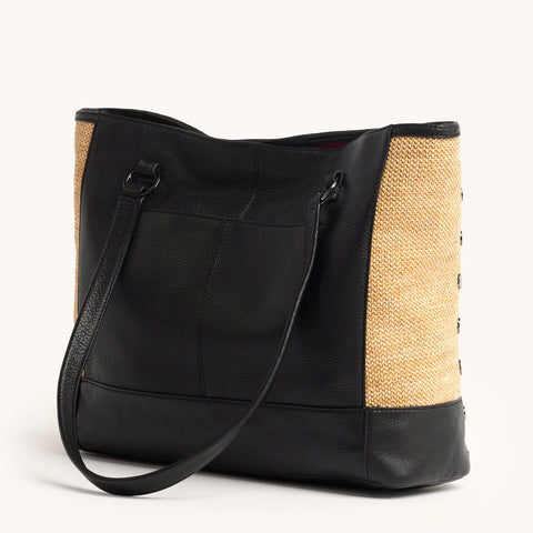Hammitt Andersen Revival Chapparral Raffia/Gunmetal Tote