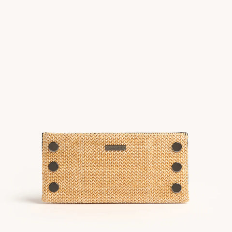 Hammitt 110 North Chapparral Raffia/Gunmetal Wallet