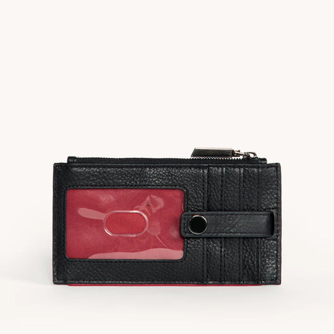 Hammitt 210 West Black/Gunmetal Leather Wallet