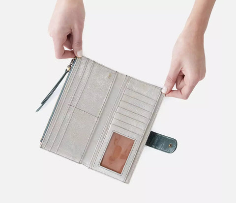 Hobo MAX Continental Wallet Sage Leaf