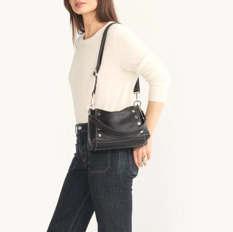Hammitt Bryant Medium Tempo Black/Silver Crossbody/Shoulder Bag