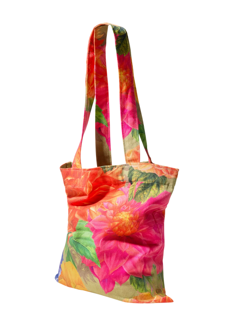 Powder Canvas Tote Bag - Bountiful Blooms