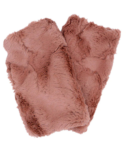 Pandemonium Fingerless Faux Fur Gloves Reversible  Multiple Color Combos Available