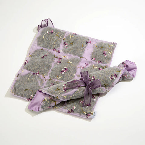 LAVENDER DRAWER LINER SACHET IN EMBROIDERED ORGANZA