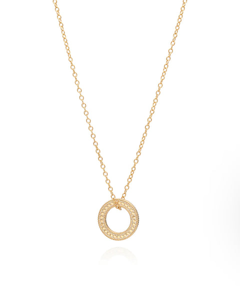 Anna Beck Circle of Life Open "O" Charity Necklace - Gold