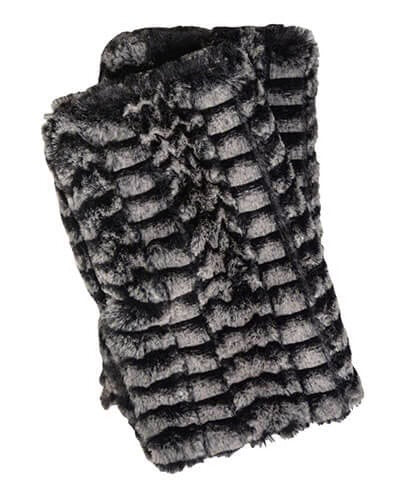 Pandemonium Fingerless Faux Fur Gloves Reversible  Multiple Color Combos Available