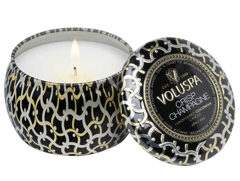 Voluspa Crisp Champagne Mini Tin Candle