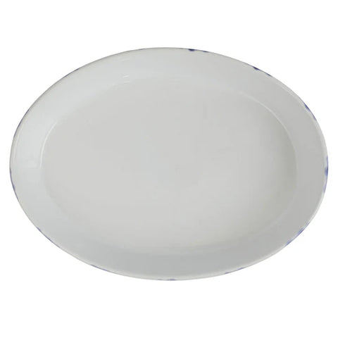 Vietri Santorini Dot Oval Baker