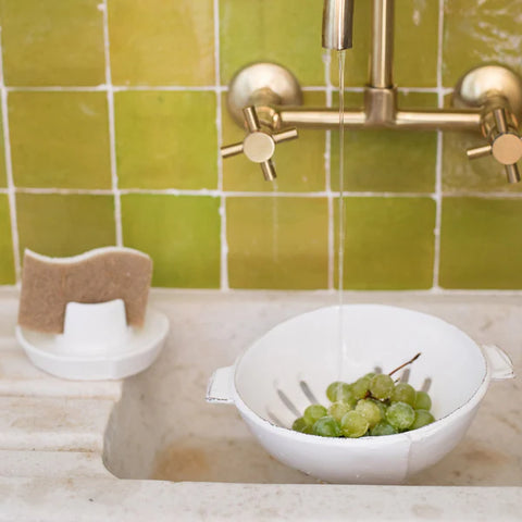 Vietri Lastra White Sponge Holder