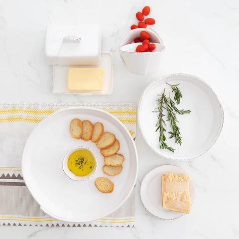 Vietri Lastra White Chip And Dip