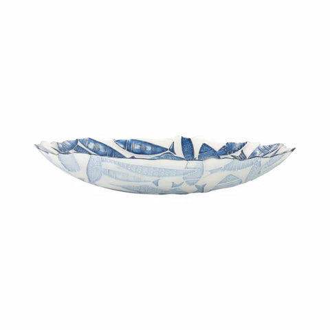 Vietri Isola Glass Shallow Bowl