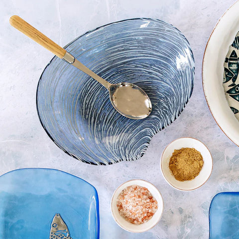 NEW Vietri Isola Glass Shell Plate