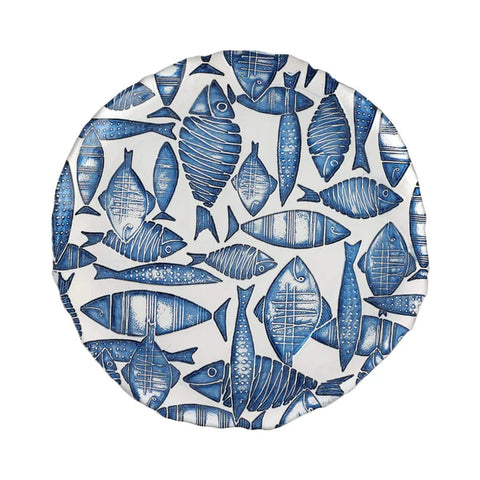 Vietri Isola Glass Round Platter