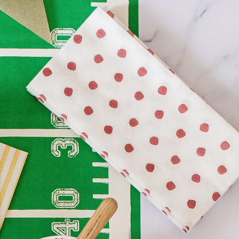 Vietri Papersoft Napkins Dot Crimson Guest Towels (Pack Of 20)
