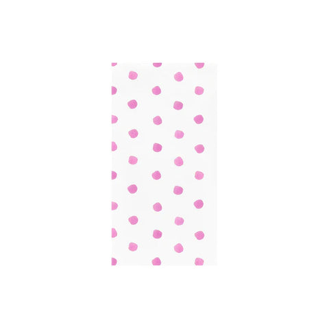 Vietri Papersoft Napkins Dot Pink Guest Towels (Pack Of 20)