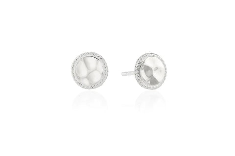 PRE SALE Anna Beck Hammered Stud Earrings - Silver