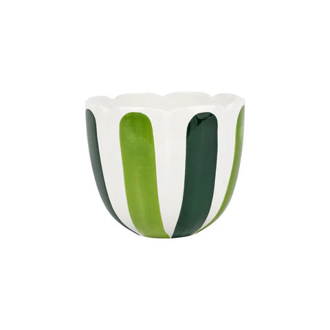 Vietri Viva Garden Green Tulip Large Cachepot