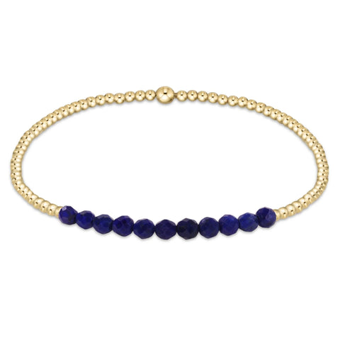 enewton gold bliss 2mm bead bracelet - lapis