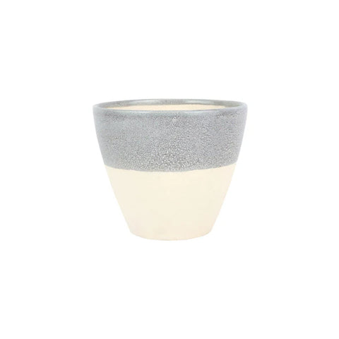 NEW Vietri Viva Garden Light Gray Reactive Medium Cachepot
