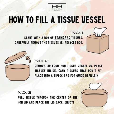 House of Happy Jade Tissue Vessel