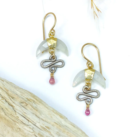 Laura J Celestial Serpent Earrings
