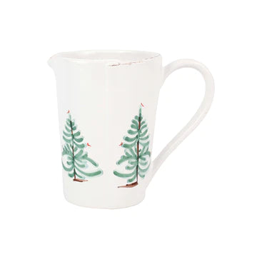 Vietri Lastra Holiday Pitcher