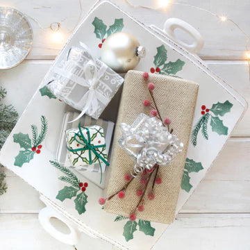 Vietri Lastra Evergreen Handled Square Platter