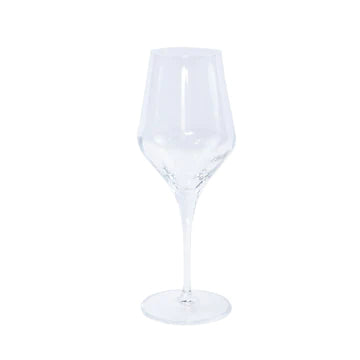 Vietri Contessa Clear Wine Glass