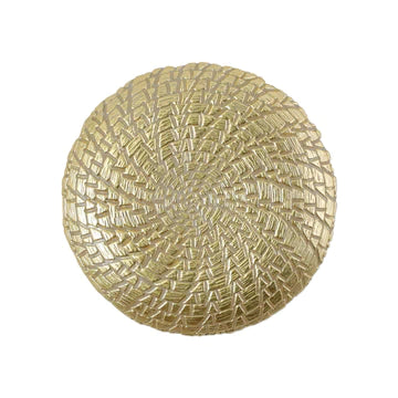 Vietri Rufolo Glass Gold Crocodile Salad Plate