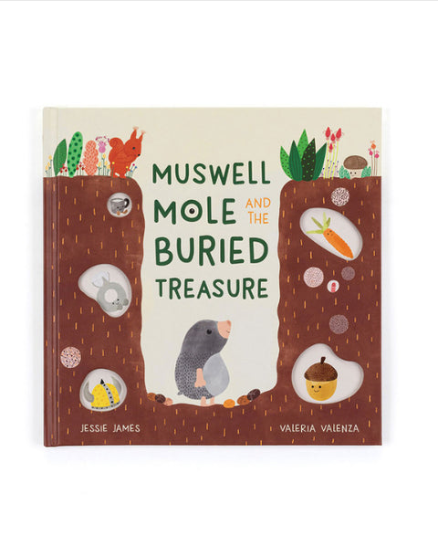 JELLYCAT MUSWELL MOLE AND THE BURIED TREASURE BOOK