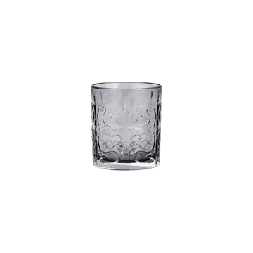 Vietri Barocco Smoke Double Old Fashioned Glass