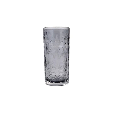 Vietri Barocco Smoke High Ball Glass